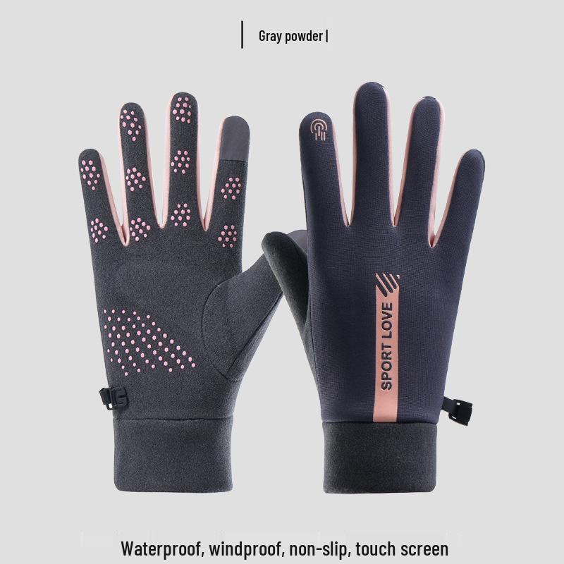 Warm Fleece-Lined Women s Winter Cycling Gloves - Water-Repellent, Windproof, Touchscreen-Compatible, New Style for Outdoor Sports One Size