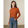 JZ ANNACOL Women's Stand Collar Wool Blend Knit Top