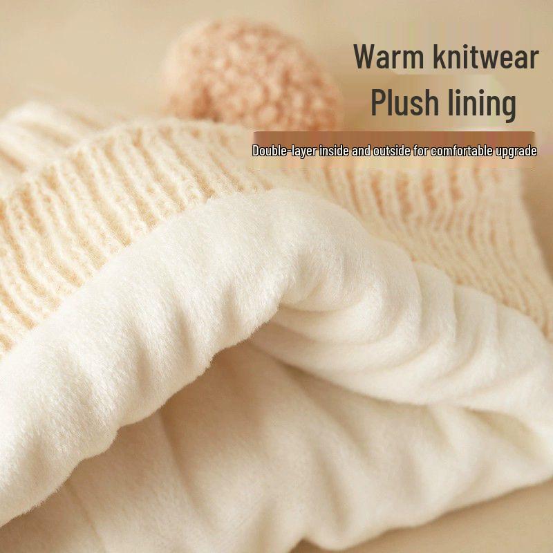 Children's Velvet Mink Fur Bear Hat - Cute Korean Style Autumn/Winter Ear Protection