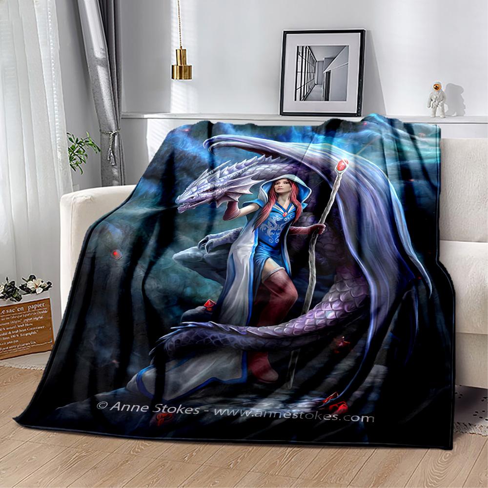 Gothic Style Blanket Soft & Cozy Suitable for Seaside Bed Chair All-Season Use Warmthful Decor Perfect Gift for Relatives and Friends