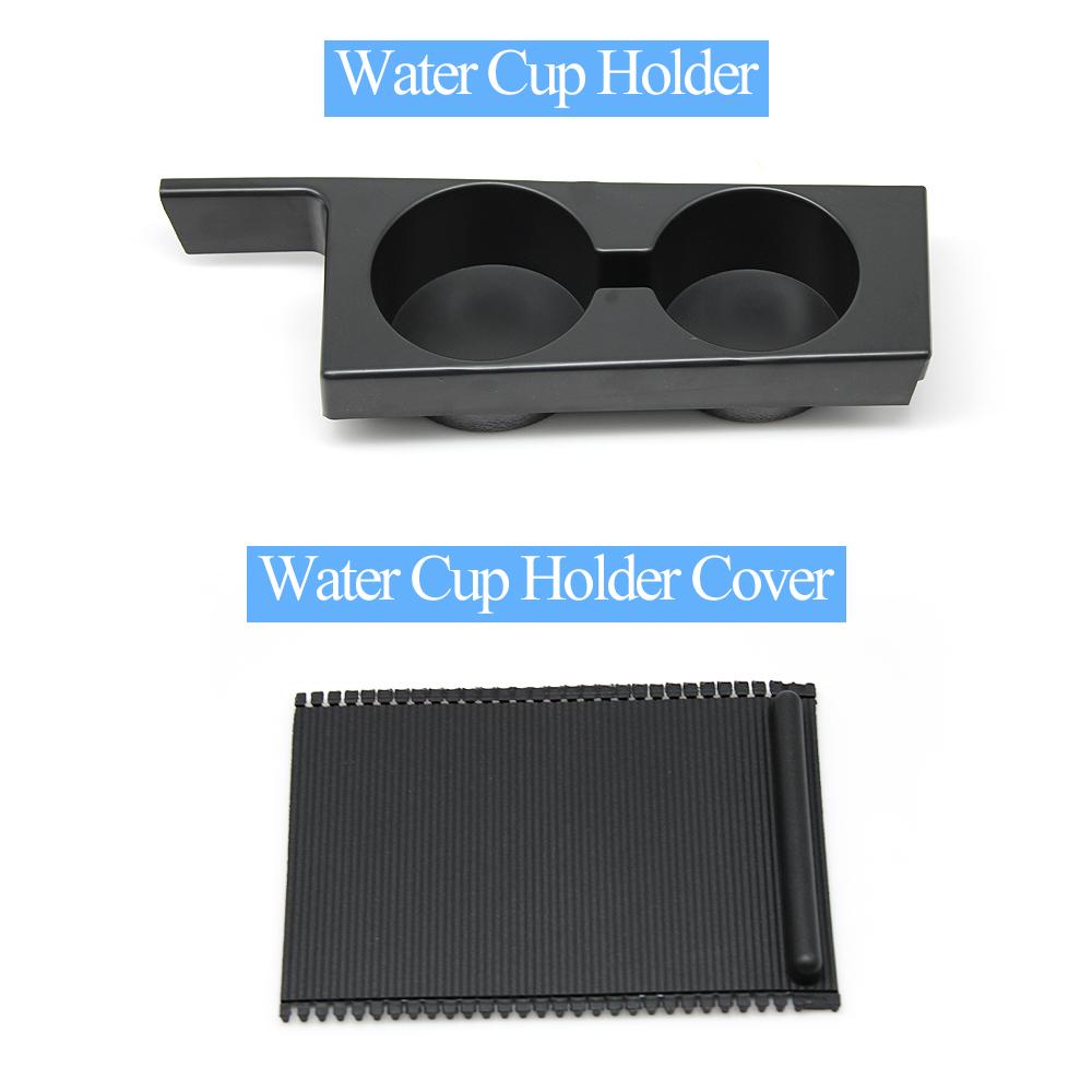 Car Front Central Console Water Drink Cup Holder Roller Blind Cover For BMW 5 Series E39 1996-2003 51168159694 51168159698