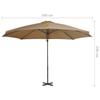 VidaXL Parasol de Jardin avec Base Portable, Pare-soleil de Patio, Abri de Soleil, Parasol de Terrasse Arrière-cour 276334