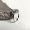 Silver Ring with Mystic Topaz 1.6ct, Item Weight 3.25 G (2191230)