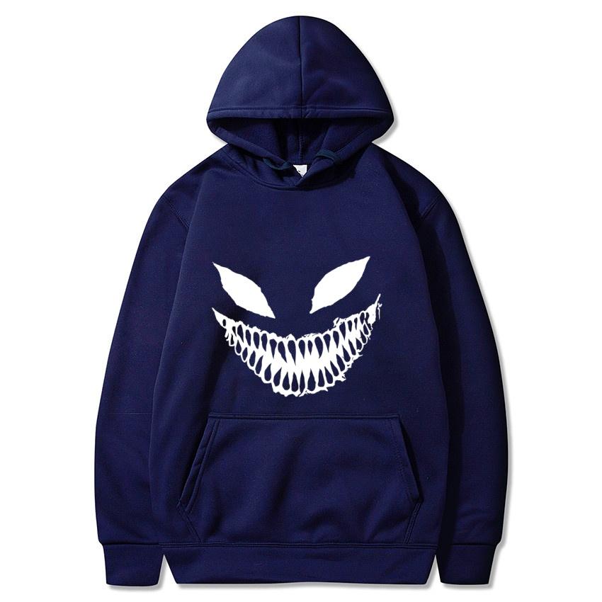 2025 Autumn/Winter Pain Venom Mask Printed Hoodie Academy Classic Hoodie Daily Fashion Casual Long Sleeve Warm Hoodie