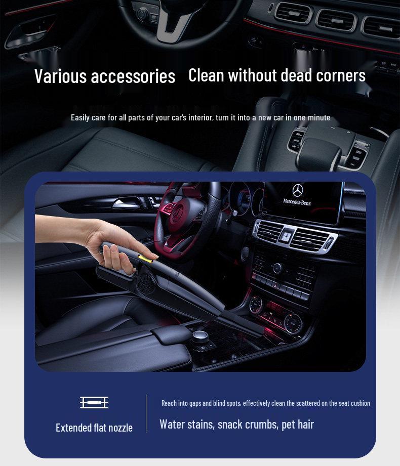 Wireless Car Vacuum Cleaner with Strong Suction - Portable Mini Handheld for Home and Car
