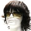 Silver X Brown Half Fashion Fashion and UV Colored Cute [Berkuto] 3. Sunglasses, Eyeglasses, Glasses, Glasses, Men's Women's, Round, Square,