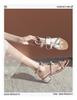 2023 Stylish Rhinestone Bowknot Ankle Strap High Heel Sandals for Women