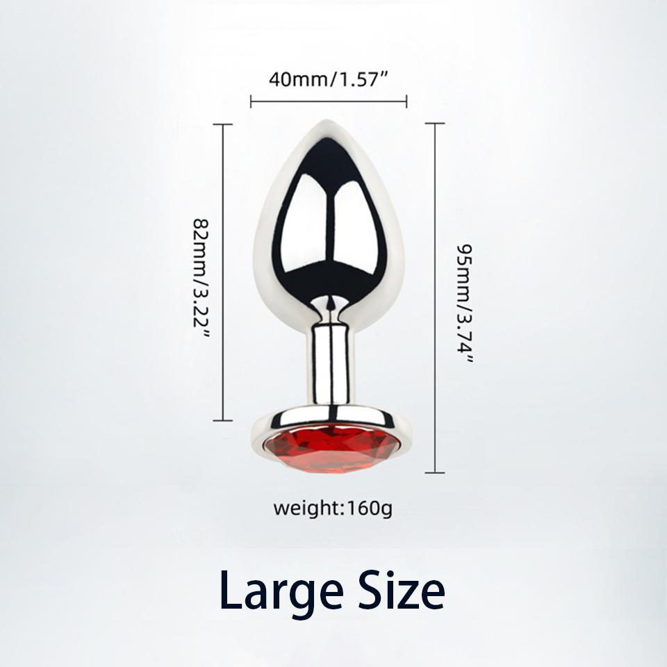 Anal Plug Sex Toys Mini Round Shaped Metal Stainless Smooth Steel Butt