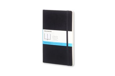Moleskine Classic Notebook, Soft Cover, Dot Pattern, Large, Black, QP619