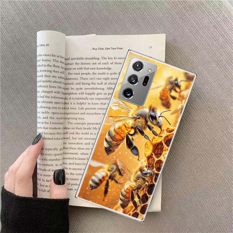 Bees and Honey in the Honeycomb Phone Case for Samsung A17 A37 A57 A07 A16 A26 A36 A56 A05S A15 A25 A35 A55 Galaxy A03 A13 A23 A