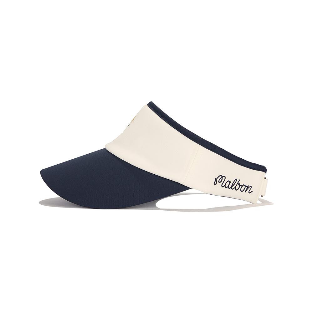 MALBON GOLF Season Logo Visor Navy (Woman)
