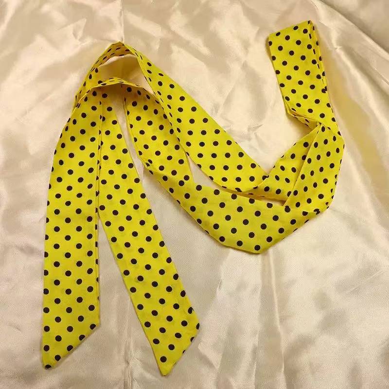 

Korean Style Polka Dot Scarf 2026 New Neck Scarf Decoration Versatile Temperament Paired with Shirt Ribbon