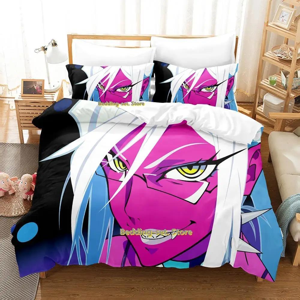 Anime Print Panty Stocking Bedding Set Single Twin Full Queen King Size Duvet Cover Bed Sheet Set for Adult Kid