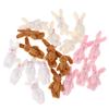 5 pezzi 6 cm mini ciondolo coniglio congiunto coniglietto di peluche per bambola giocattolo bouquet portachiavi
