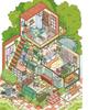 Yanxiu 12.0 Chongqing Street Scene PET Miniature Landscaping Sticker
