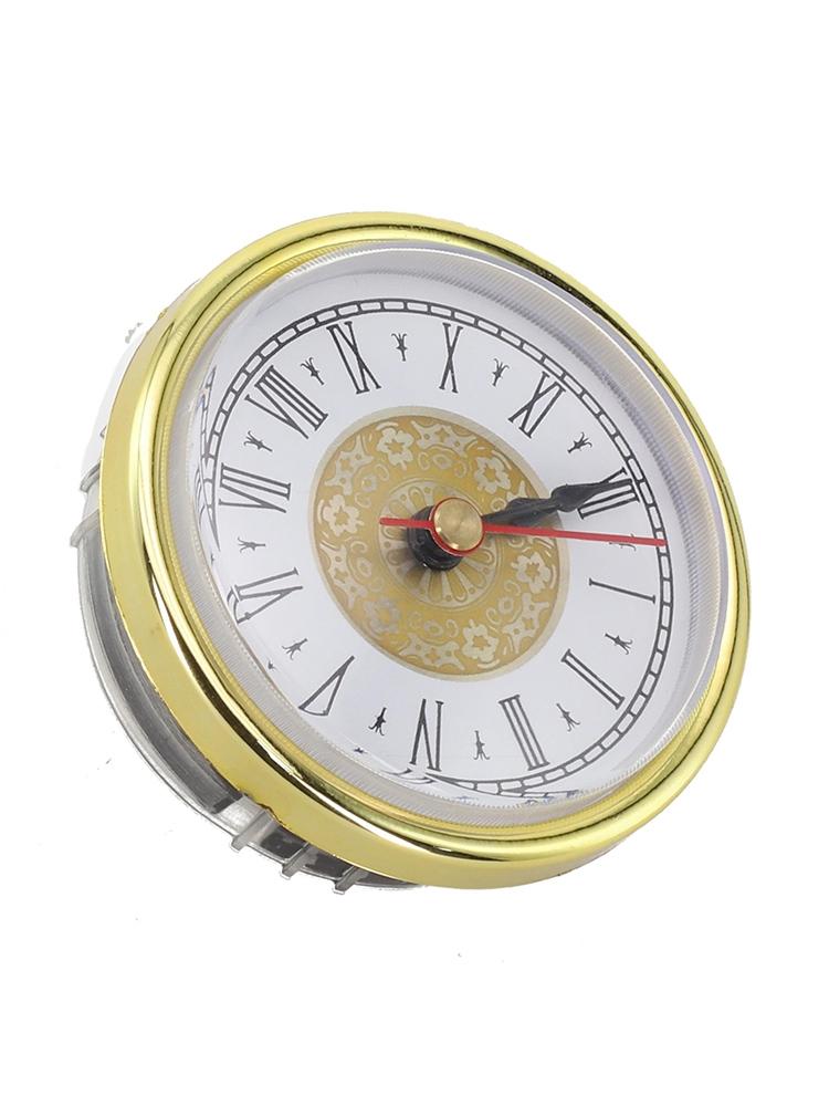 Aluminum Face Clock Gold Trim Clock Retro Clock Black Rubber Ring