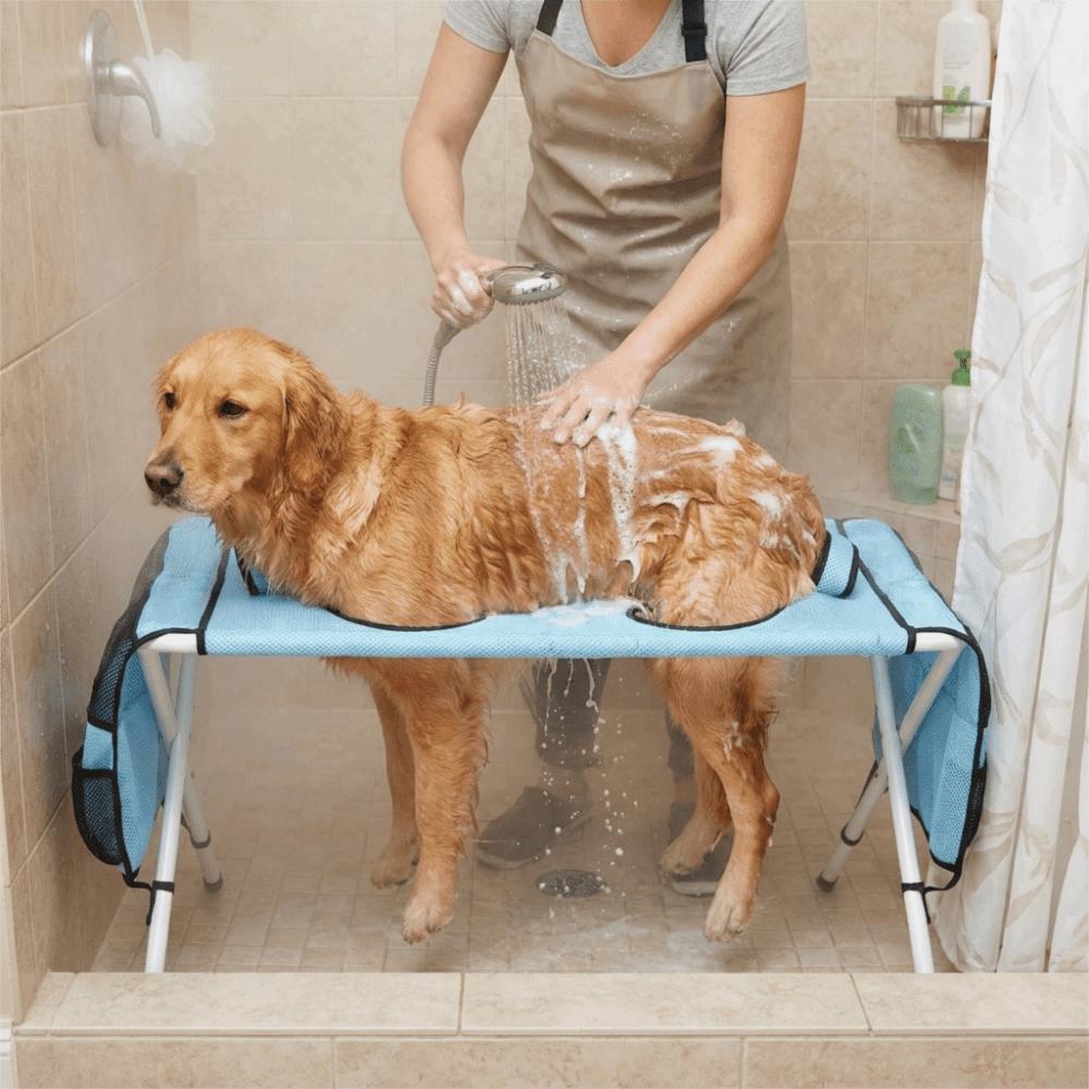 Non-Slip Pet Grooming Table Quick-Dry Mesh Dog Grooming Hammock Cat Grooming Platform  Cat Bathing