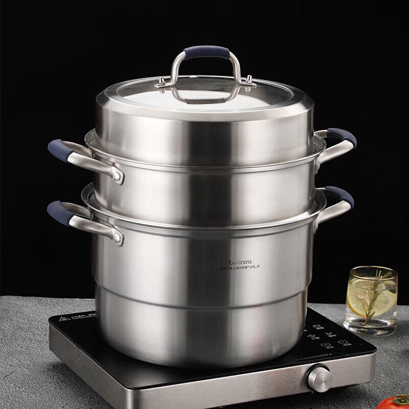 Beilunsi 28cm 3-Layer Stainless Steel Steamer Pot