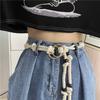 Tie Up Rope Waistband Ethnic Style Pack Thread Waist Belt Fashion Coarse Rope Belt  Streetwear