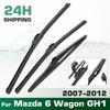 For Mazda 6 Wagon GH1 2007-2012 2008 2009 2010 Wiper Front & Rear Wiper Blades Windshield Windscreen Window Brushes 24"+16"+12