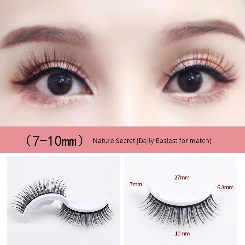 

Baby Bend Comes with Glue-Free False Eyelashes Self-Adhesive Women Natural Artificial Mom Eyelash Stickers Can Be Reused 02 Natural Density (10mm)