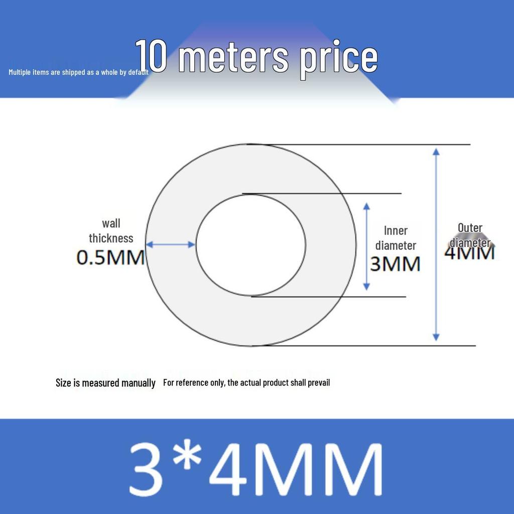 Kleiner Hochtemperaturbeständiger Lebensmittelechter Silikonschlauch - Innendurchmesser 0,3-1