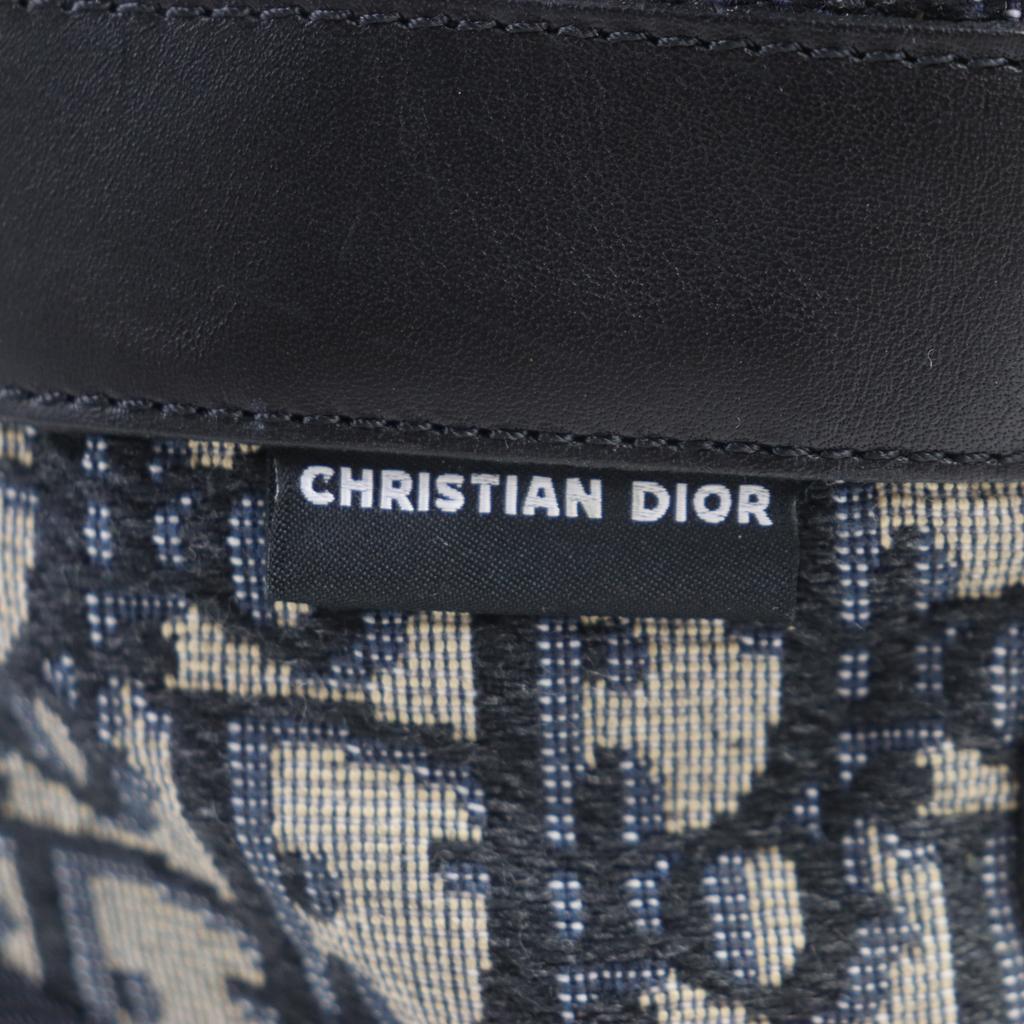 DIOR short boots Oblique High Top Combat black leather mens 41 Used