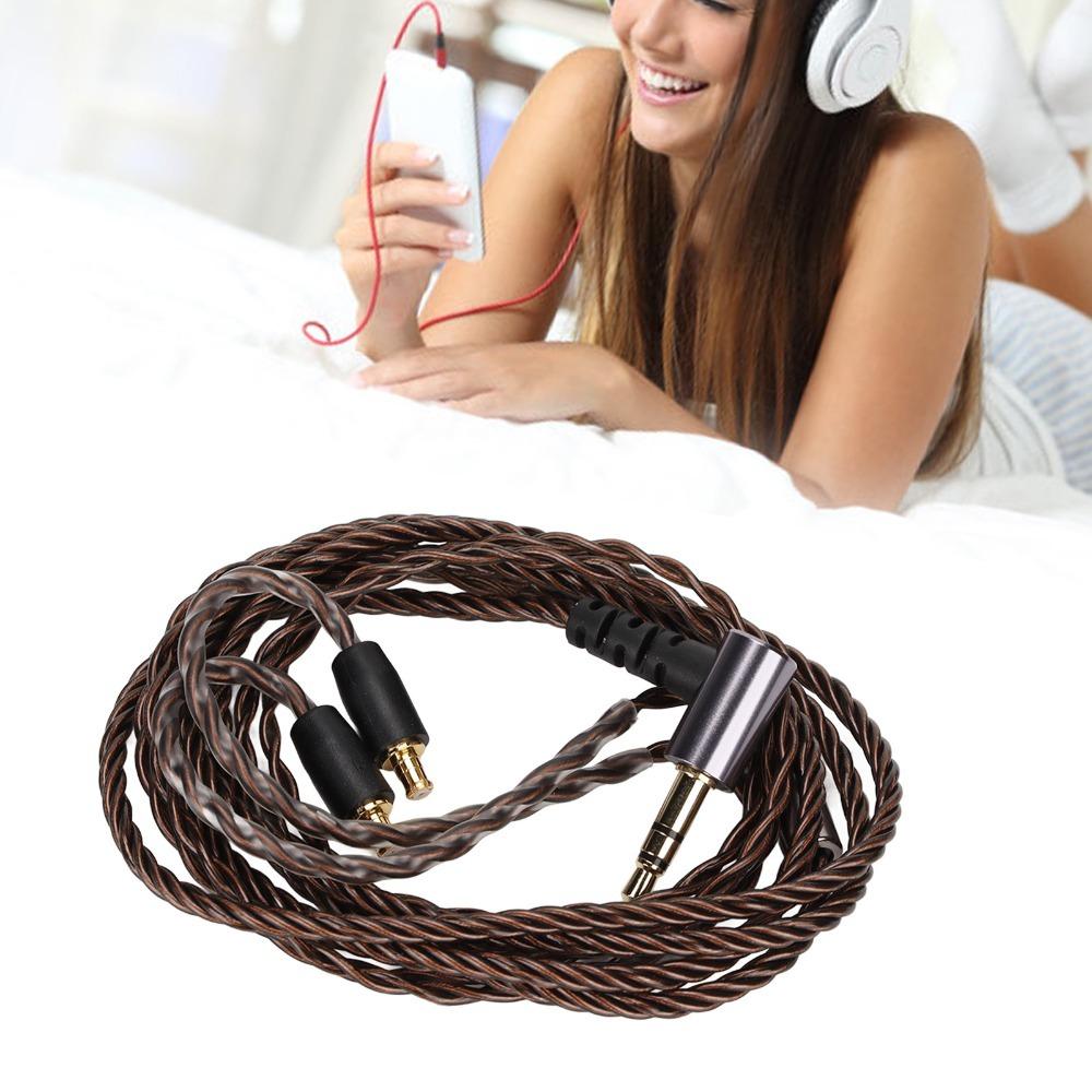 3.5mm OFC Upgrade Cable High Resolution Headphone Upgrade Cable for ATH E50 E70 LS300 CKS1100 Connector Headphones