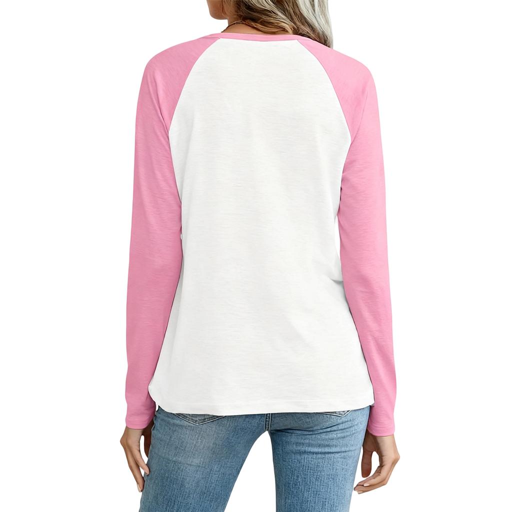 Women's Round Neck Sweatshirt With Ribbon Heart Bow And Letter Print Fashion Top