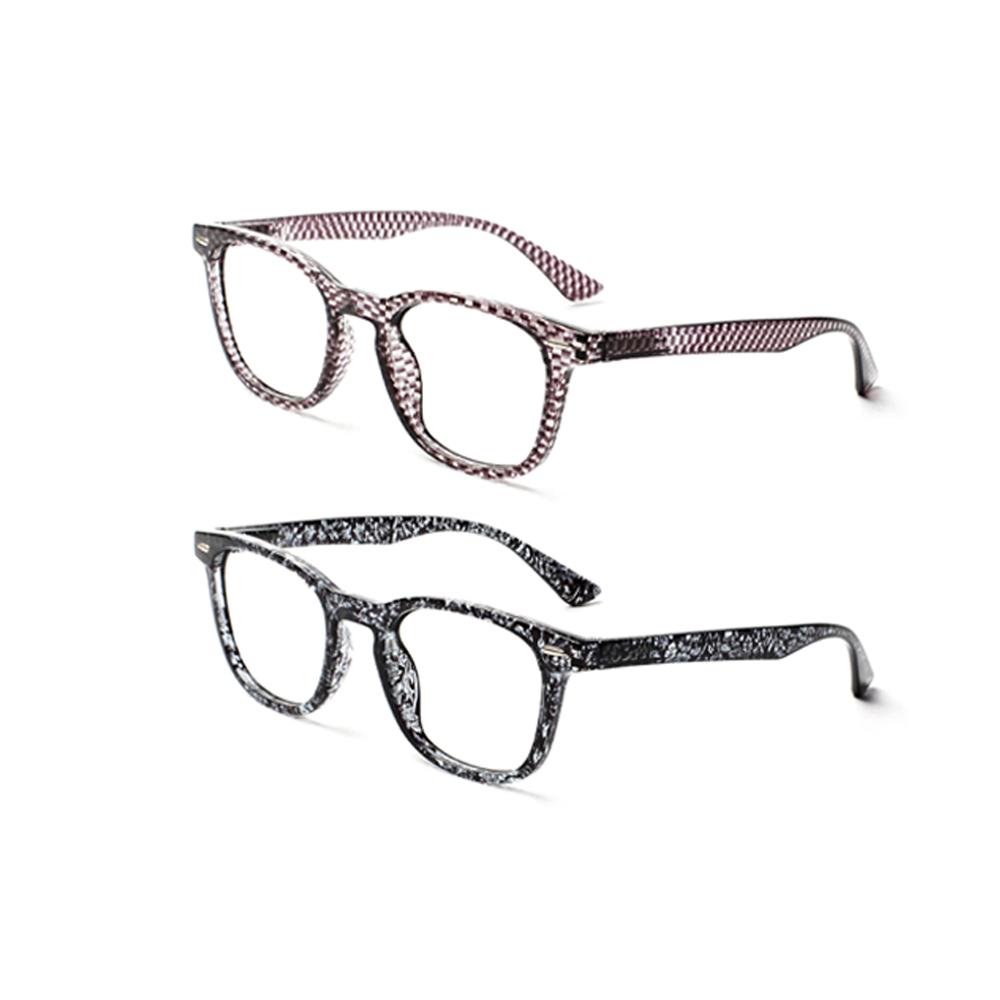 TUREZING Reading Glasses Men Women Metal Hinges Comfortable Decorative Printed Prescription Eyewear +2.0 +2.5