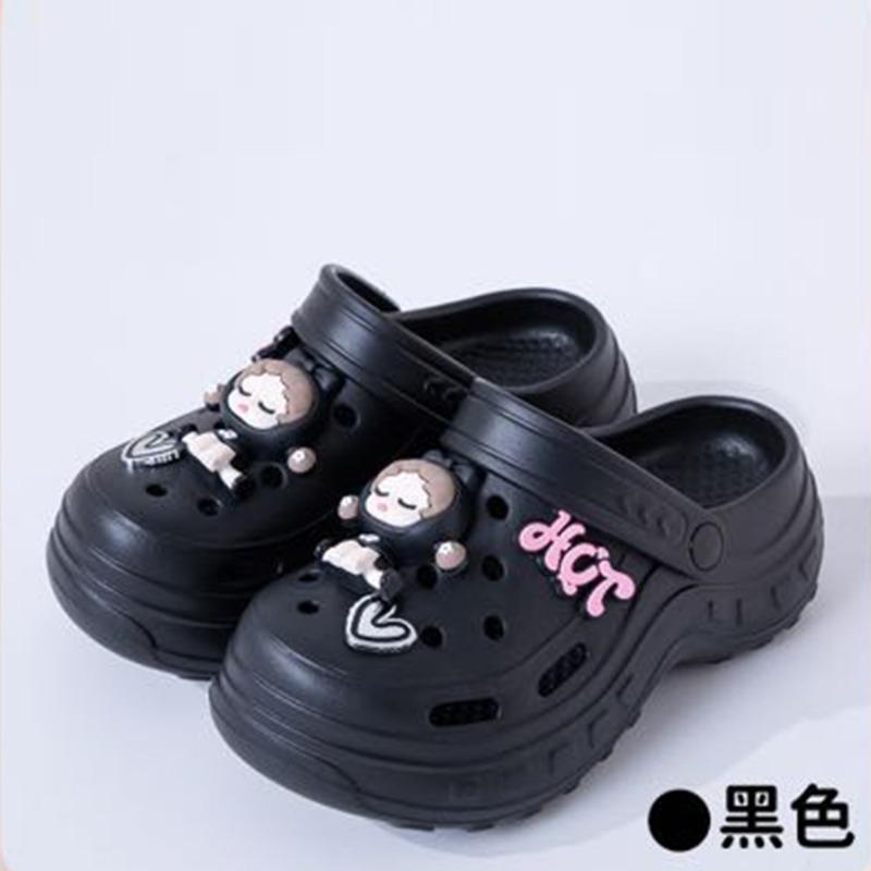New thick-soled slippers women wear non-slip and wear-resistant cute cartoon eva slippers hole shoes wholesale