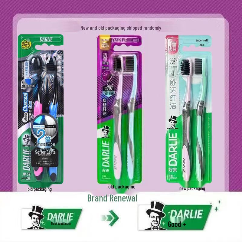 DARLIE Carbon Silk Clean Toothbrush (4-Pack)