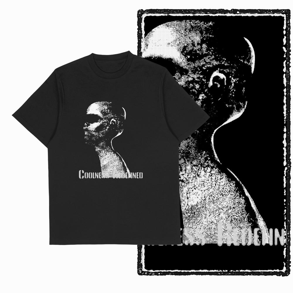 Coolmind U3 100% Baumwolle Übergröße Streetwear Cooler Druck Exklusives Grafik-T-Shirt für Männer Vintage SCHWARZ Herren Neuheit T-Shirt