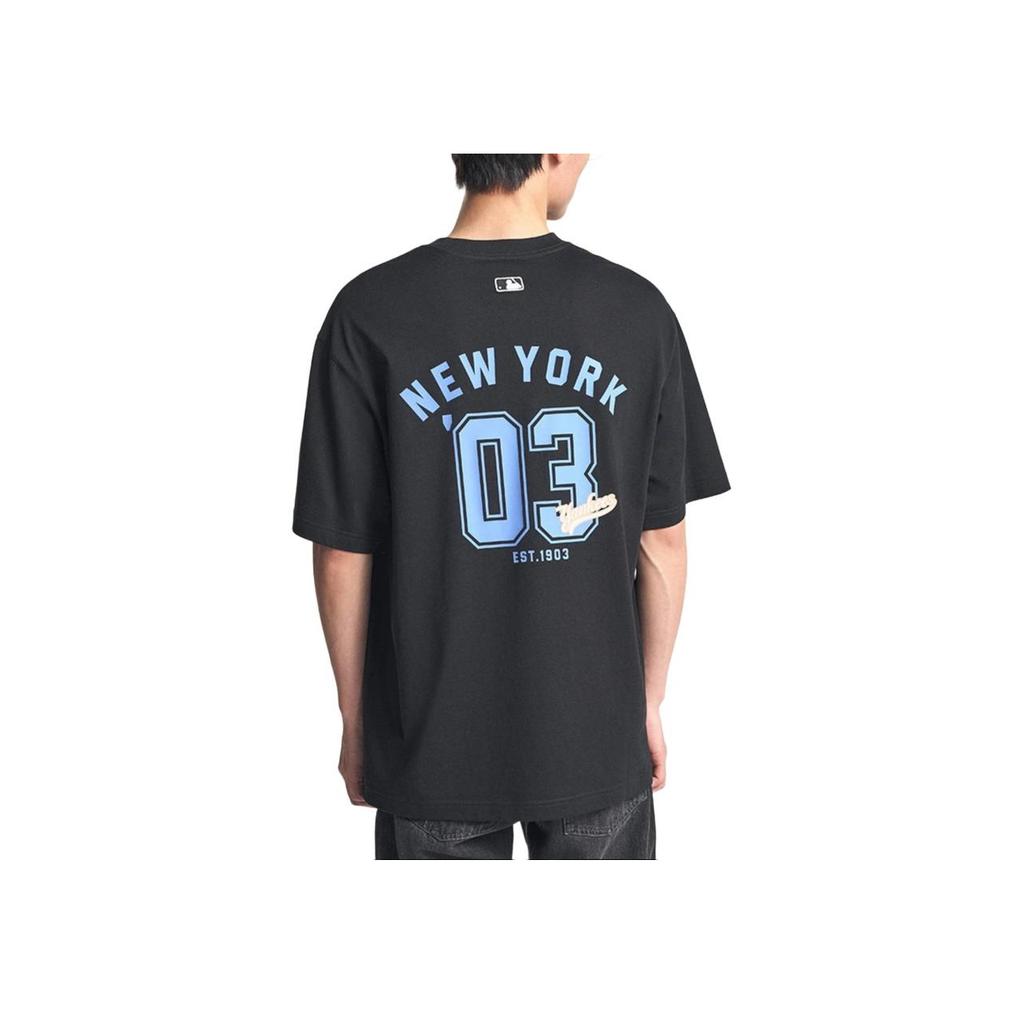 New MLB New York Yankees T Shirt Unisex Black 3ATSV0344-50BKS