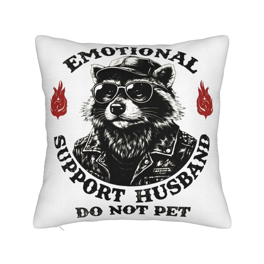 EMOTIONAL SUPPORT HUSBAND DO NOT PET Pillow Case Kawaii Pillow Cover Design Pillowcases For Sofa Home Decor