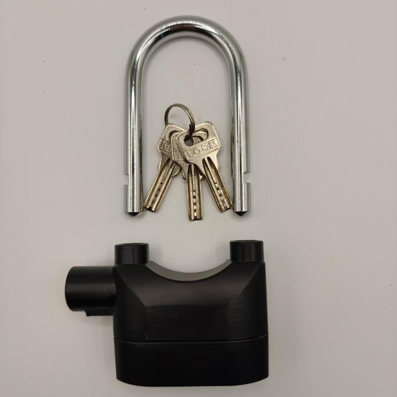 New Built-In Movement Sensor Security 110Db Siren Alarm Lock Universal Anti-Theft Padlock For Bicycle Motorcycle Door Gate
