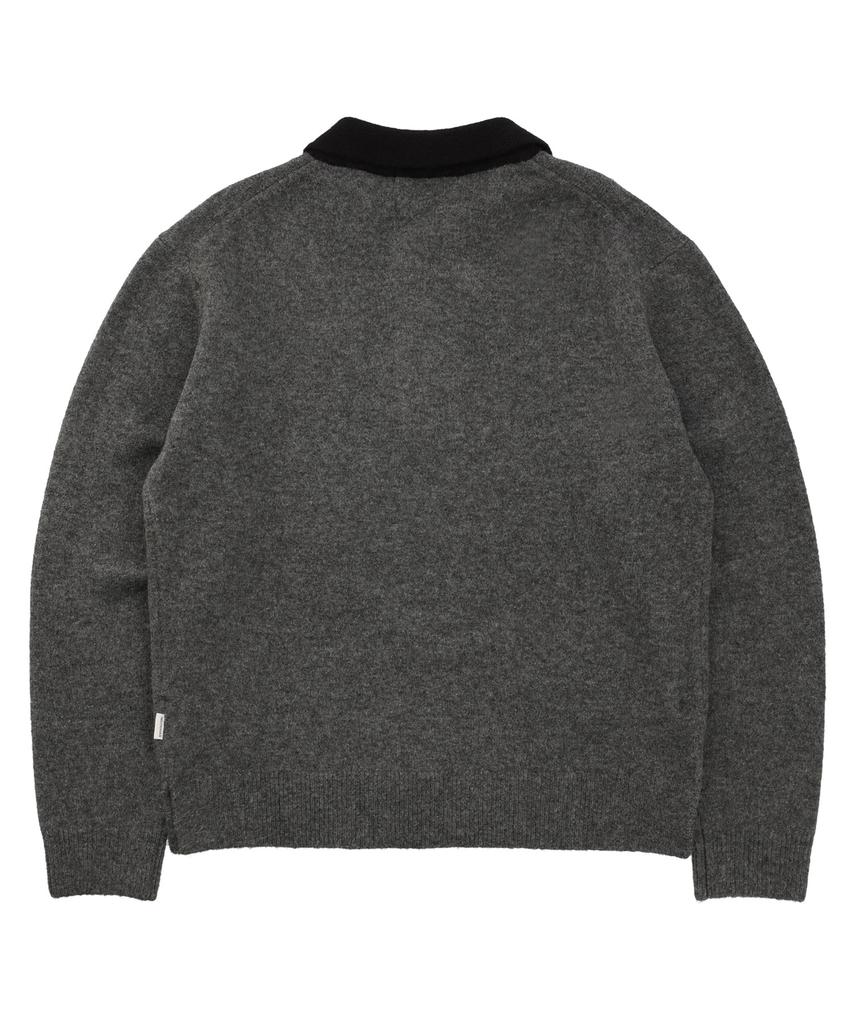 NOWANDTOMORROW Collar Pullover [3 Color]