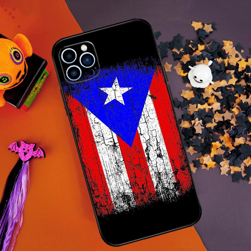 

Puerto Rico Flag Bumper Case For iPhone 16 14 15 Pro Max 11 12 13 Pro Max Mini XR 16e 16 15 Plus Phone Cover iPhone 13Pro MAX