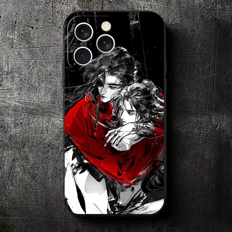 Heaven Official's Blessing Anime Soft Phone Case for iPhone 16 16E 17 Air 15 Pro Max 14 Plus 13 Mini 11 12 7 Black Cover Back Sh