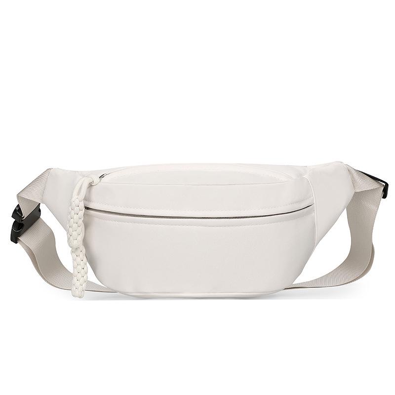 Модная японская минималистичная легкая нагрудная сумка кроссбоди и поясная сумка для телефона грязно-белый