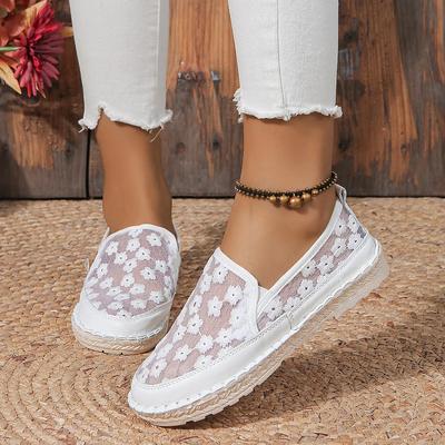 Mode Damen Sneaker 2024 Frühling Herbst Mode Lässig Print Flach Mesh Atmungsaktiv Designer Schuhe Slipper Schuhe Sneaker Übergröße