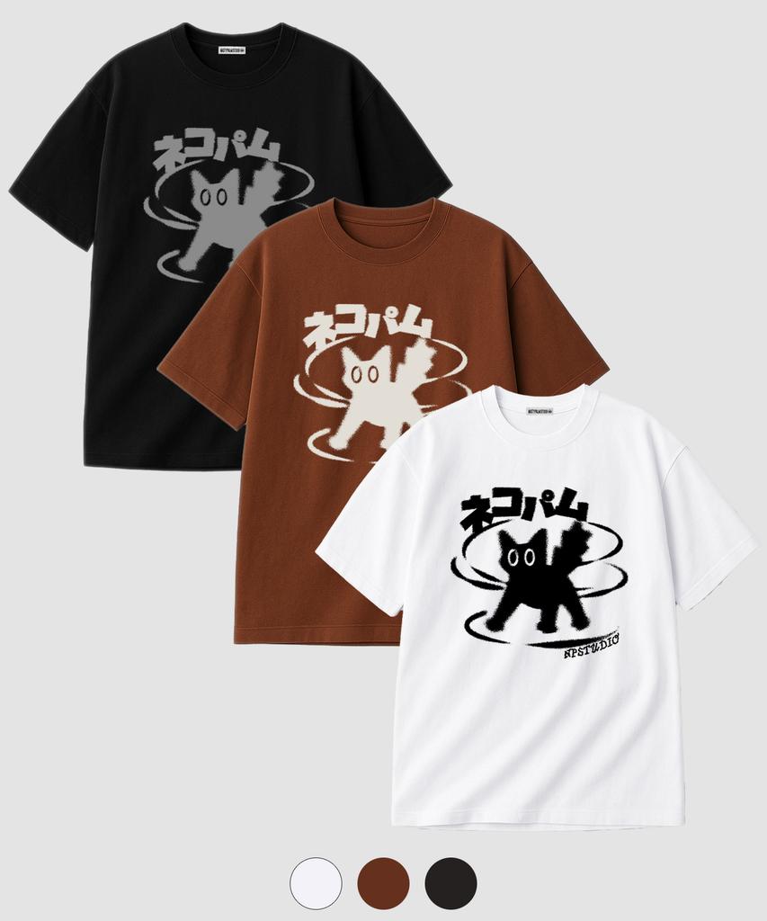 NP STUDIO Neko Palm Logo Oversized T-Shirt 3 Colors