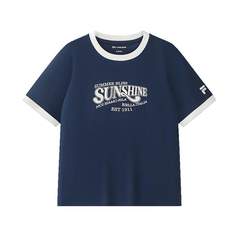 FILA FUSION Women s Basic Knit T-Shirt S темно-синий