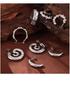 European & American C-Shaped Geometric Stud Earrings - Gold-Plated Titanium Steel Niche Design for Women