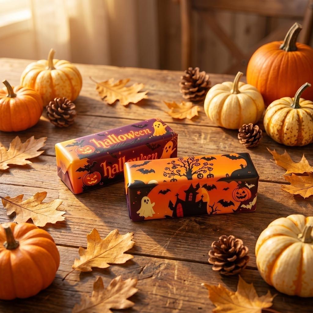 Set of 2 Halloween Butter Slime Stress Ball  (3 Styles,  Random)