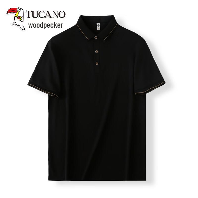 Tucano Men's Business Casual Short Sleeve Polo Shirt