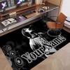 Custom Name Crystal Velvet Rug,Oasis Comfortable Anti Slip Floor Mat For Room Decoration