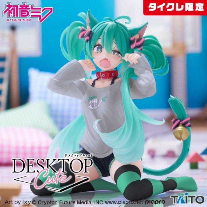[USED] Hatsune Miku Desktop Cute Figure Cat Ear T-Shirt Taicle Exclusive