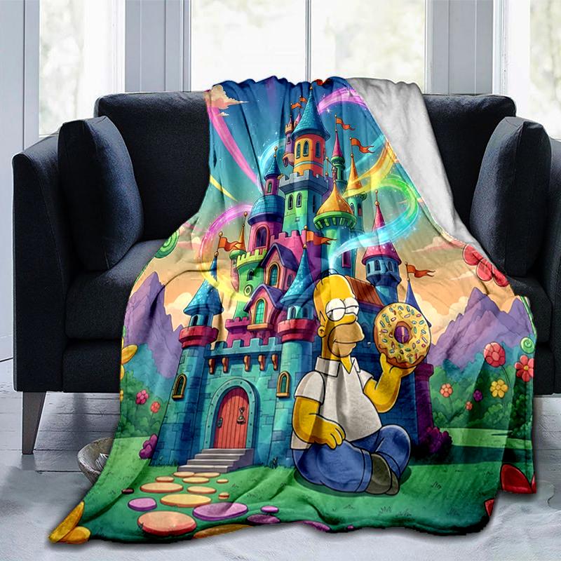 1Pc Castle Dreams Adventure Blanket Soft And Comfortable Casual Warm Camping Travel Christmas Halloween Gift M921736