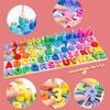 Wooden Number Puzzle Shape Sorter Counting & Matching Game Magnetic Fishing Game Logarithmic Board Montessori Toy for